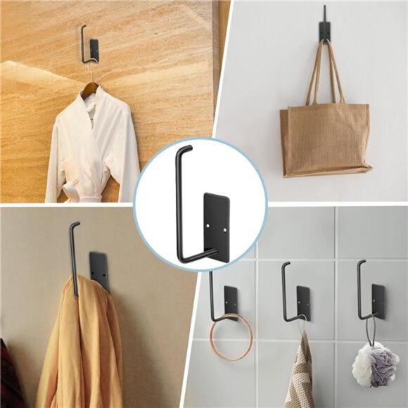 Hat Racks for Baseball Caps 2 Pack, Stainless Steel Adhesive Hat Hanger Hooks - Picture 7 of 8